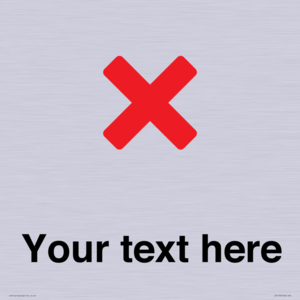 Custom plain background, red cross sign